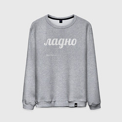 Свитшот хлопковый мужской Ладно, цвет: меланж
