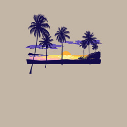 Свитшот хлопковый мужской ПАЛЬМЫ, цвет: миндальный — фото 2