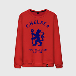 Свитшот хлопковый мужской Chelsea Est. 1905, цвет: красный