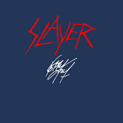 Свитшот хлопковый мужской Slayer: Kerry King, цвет: тёмно-синий — фото 2