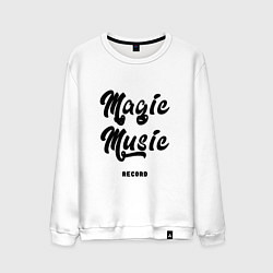 Мужской свитшот Magic Music Record Black on White
