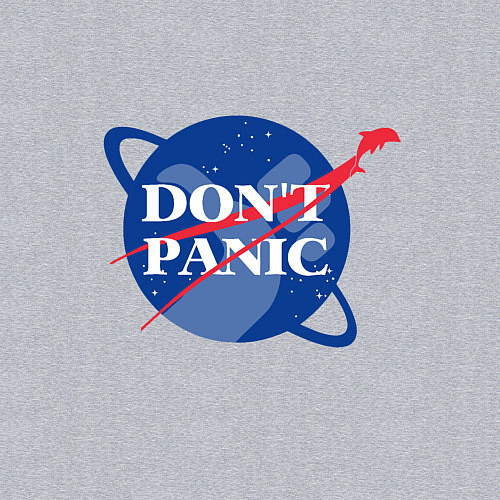 Мужской свитшот Без паники / Меланж – фото 3