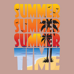 Свитшот хлопковый мужской SUMMER TIME, цвет: пыльно-розовый — фото 2