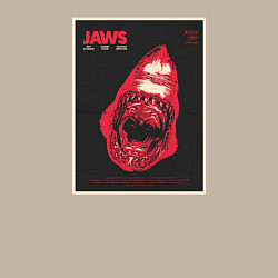 Свитшот хлопковый мужской Jaws poster, цвет: миндальный — фото 2