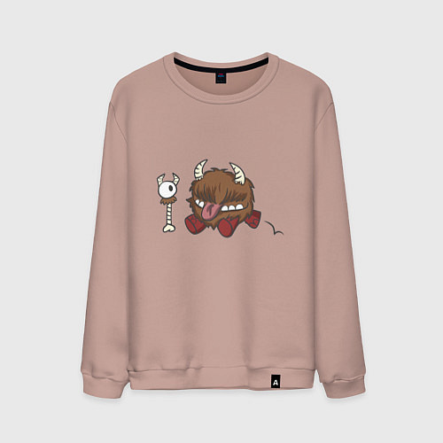Мужской свитшот Честер dont starve / Пыльно-розовый – фото 1