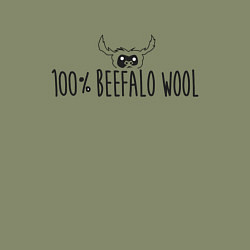 Свитшот хлопковый мужской Стопроцентная шесть бифало, цвет: авокадо — фото 2