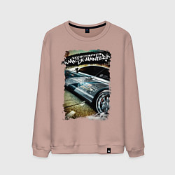 Свитшот хлопковый мужской Need for Speed Most Wanted, цвет: пыльно-розовый