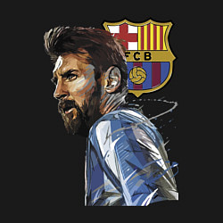 Свитшот хлопковый мужской Lionel Messi Barcelona Argentina Striker, цвет: черный — фото 2