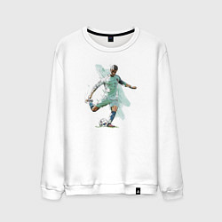 Свитшот хлопковый мужской Ronaldo Striker Portugal Manchester United, цвет: белый