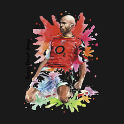 Свитшот хлопковый мужской Thierry Daniel Henry, цвет: черный — фото 2