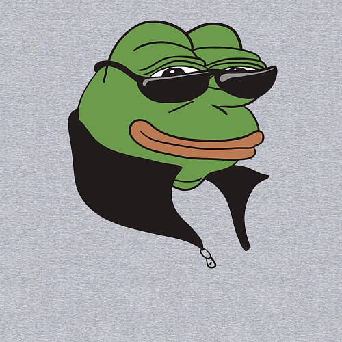 Мужской свитшот Лягушонок Пепе / Меланж – фото 3
