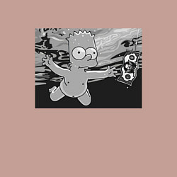 Свитшот хлопковый мужской Simpsons x Nirvana, цвет: пыльно-розовый — фото 2