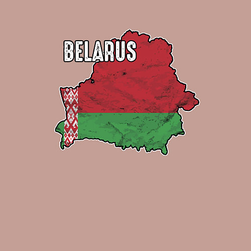 Мужской свитшот Belarus Map / Пыльно-розовый – фото 3