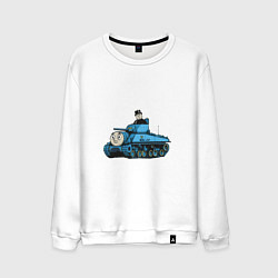 Свитшот хлопковый мужской Thomas The Tank, цвет: белый