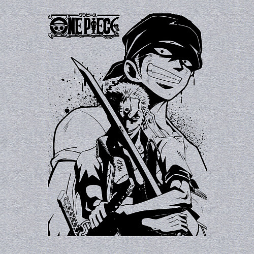 Мужской свитшот Ророноа Зоро One Piece / Меланж – фото 3