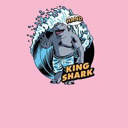 Свитшот хлопковый мужской King Shark Hand, цвет: светло-розовый — фото 2