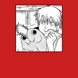 Свитшот хлопковый мужской Человек — бензопила, цвет: красный — фото 2