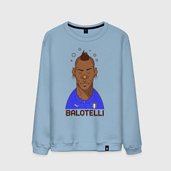 Свитшот хлопковый мужской Balotelli, цвет: мягкое небо