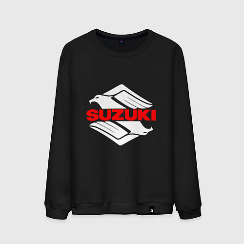 Мужской свитшот SUZUKI СУЗУКИ МОТОСПОРТ / Черный – фото 1