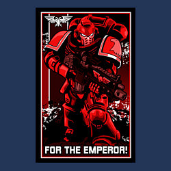 Свитшот хлопковый мужской Постер За Императора! красны, цвет: тёмно-синий — фото 2