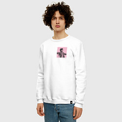 Свитшот хлопковый мужской EUPHORIA BTS PINK Edition, цвет: белый — фото 2