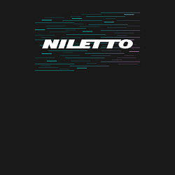 Свитшот хлопковый мужской Niletto - Glitch, цвет: черный — фото 2