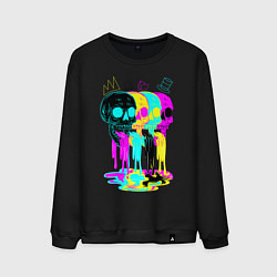 Мужской свитшот 4 ЧЕРЕПА SKULLS NEON