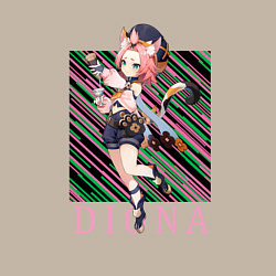 Свитшот хлопковый мужской Диона Genshin Impact, цвет: миндальный — фото 2