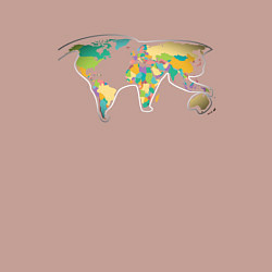 Свитшот хлопковый мужской World Cat, цвет: пыльно-розовый — фото 2