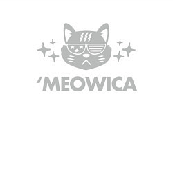 Свитшот хлопковый мужской Meowica, цвет: белый — фото 2