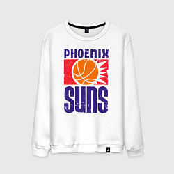 Свитшот хлопковый мужской Phoenix Suns, цвет: белый