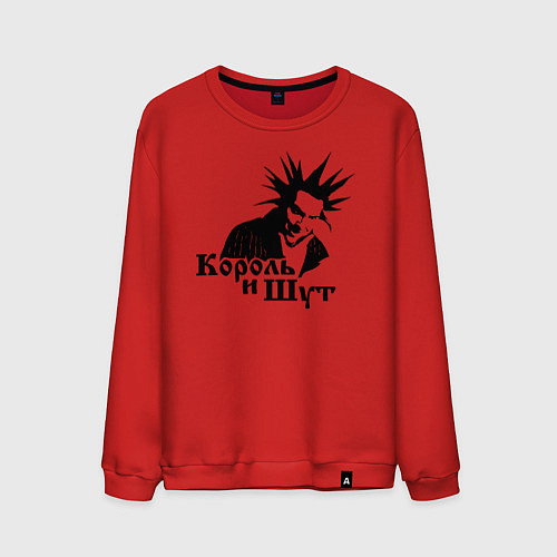 Мужской свитшот Король и Шут ГОРШОК / Красный – фото 1