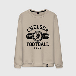 Свитшот хлопковый мужской Chelsea Football Club, цвет: миндальный