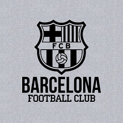 Свитшот хлопковый мужской Barcelona FC, цвет: меланж — фото 2