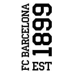 Свитшот хлопковый мужской FC Barcelona 1899, цвет: белый — фото 2