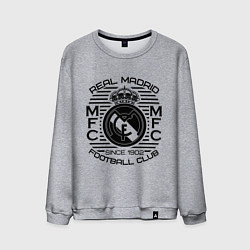 Свитшот хлопковый мужской Real Madrid MFC, цвет: меланж