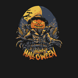 Свитшот хлопковый мужской Happy Halloween, цвет: черный — фото 2