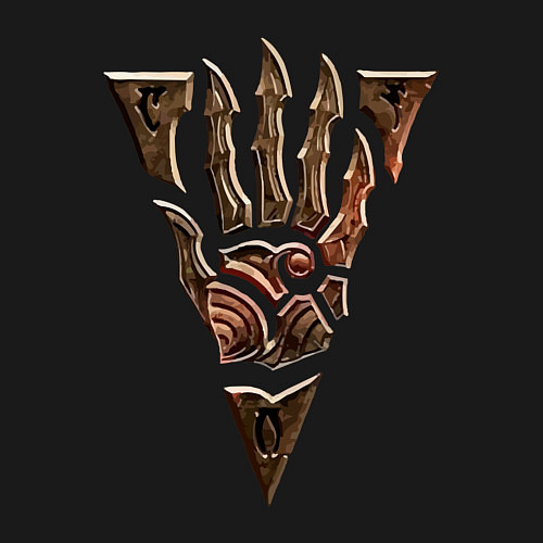 Мужской свитшот Символ Морровинда / Черный – фото 3