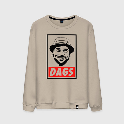 Мужской свитшот Snatch: Dags / Миндальный – фото 1