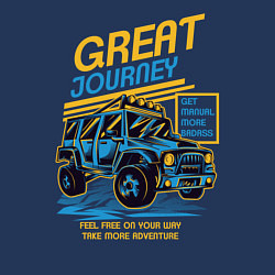 Свитшот хлопковый мужской Авто внедорожник, цвет: тёмно-синий — фото 2