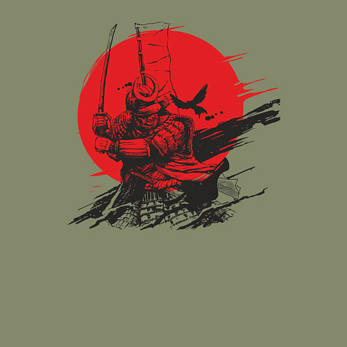 Мужской свитшот Самурай / Авокадо – фото 3