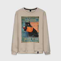 Мужской свитшот КОТ УЧЕНЫЙ