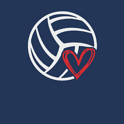 Свитшот хлопковый мужской Love Volleyball, цвет: тёмно-синий — фото 2