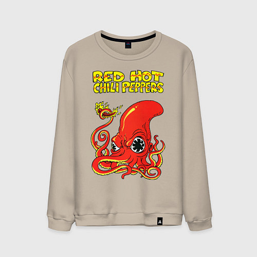 Мужской свитшот RED HOT CHILI PEPPERS / Миндальный – фото 1