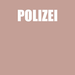 Свитшот хлопковый мужской POLIZEI Полиция Надпись Белая, цвет: пыльно-розовый — фото 2