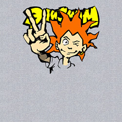 Свитшот хлопковый мужской Элизиум рыжий, цвет: меланж — фото 2