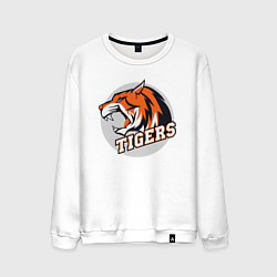 Свитшот хлопковый мужской Sport Tigers, цвет: белый