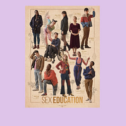 Свитшот хлопковый мужской Sex Education Половое воспитание, цвет: лаванда — фото 2