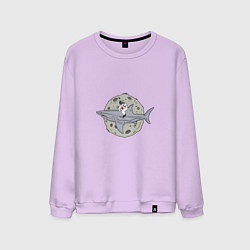 Мужской свитшот Космическая акула
