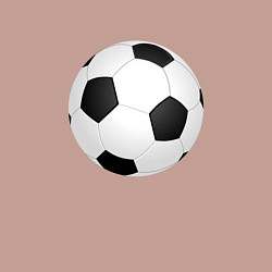 Свитшот хлопковый мужской Футбольный мяч, цвет: пыльно-розовый — фото 2